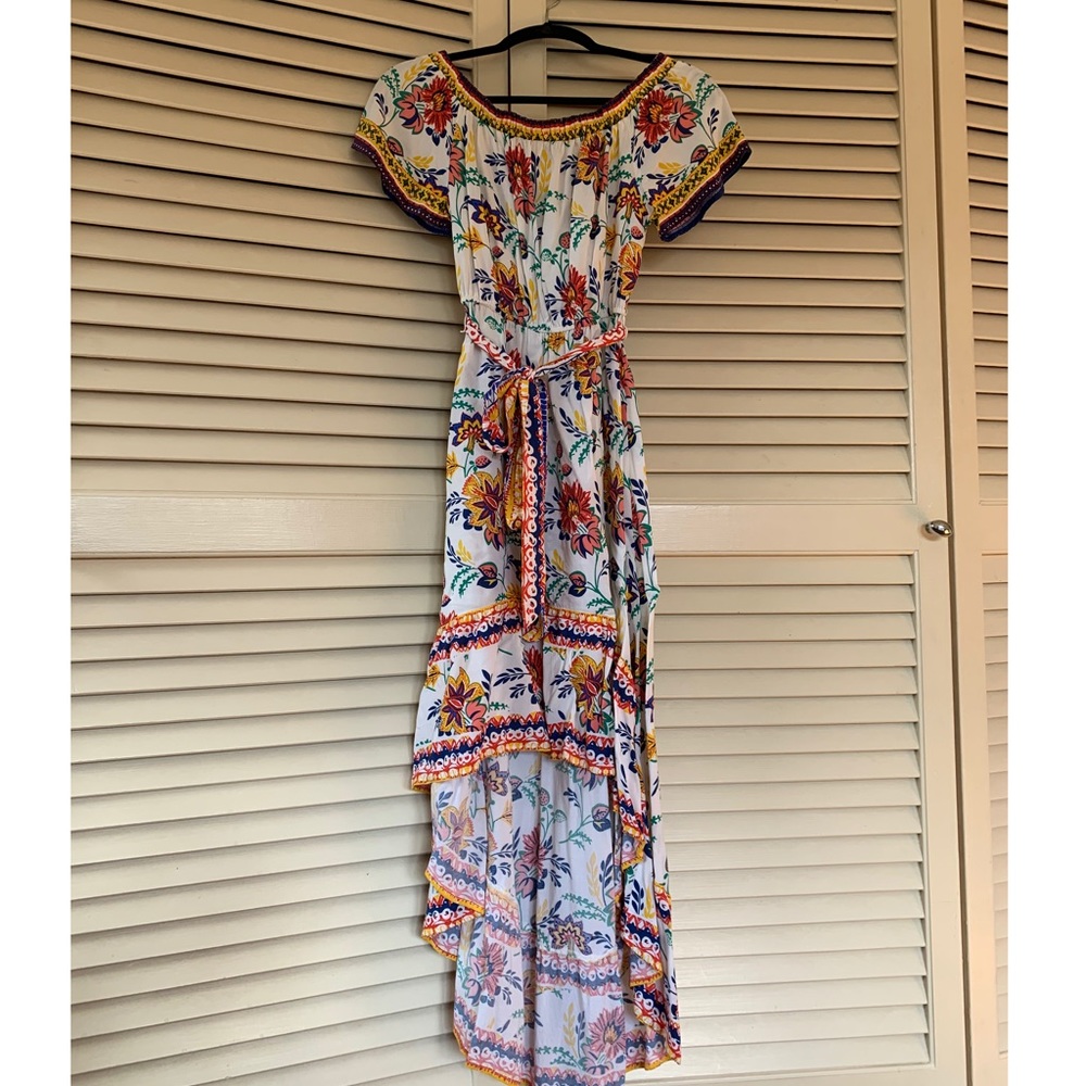 Spanish inspired ruffle colorful dress